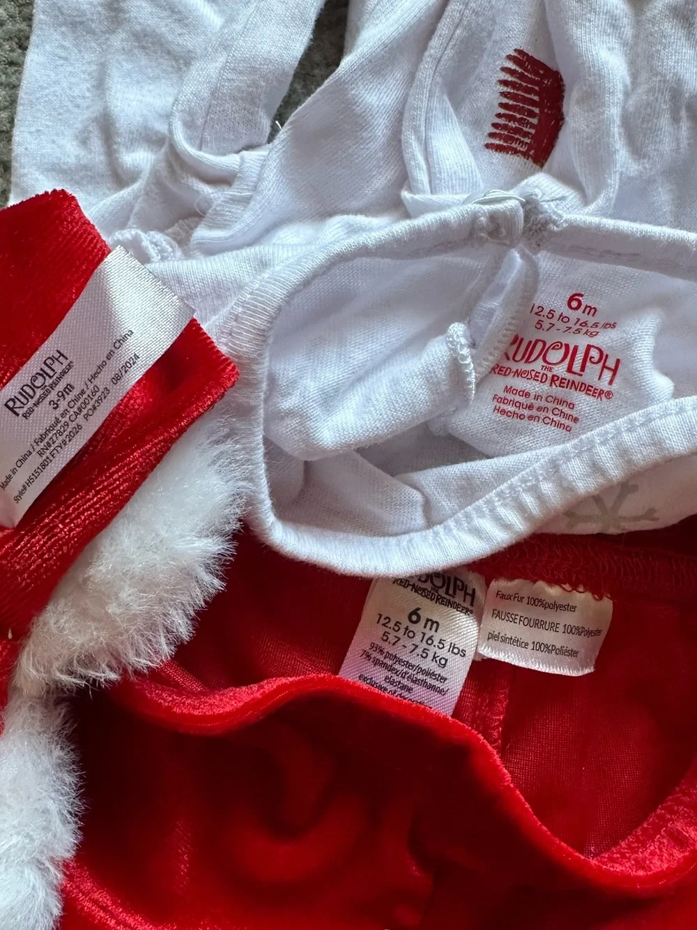 Mixed brands 9 piece 4-6 month baby girl Christmas/ winter outfit lot